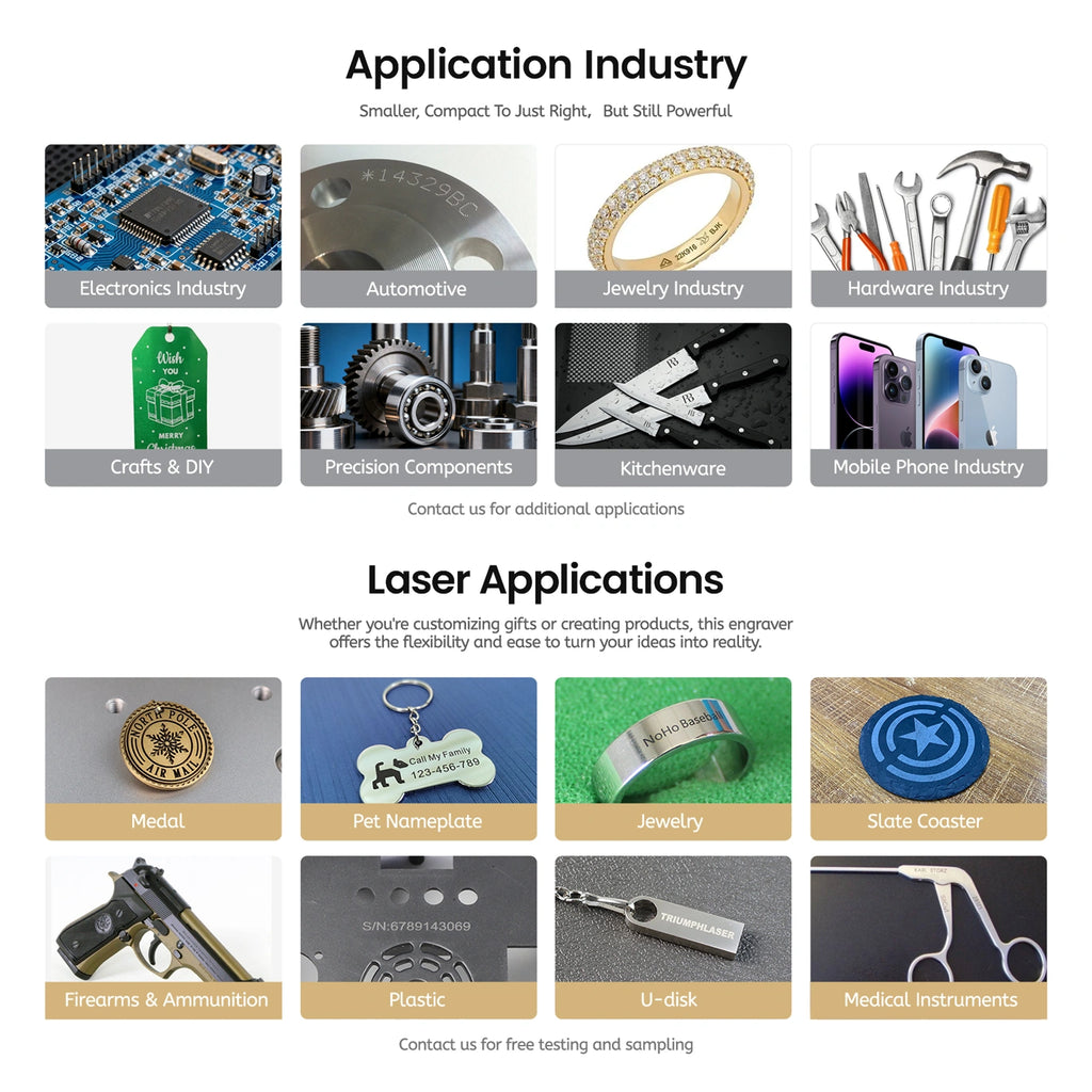 Application for fiber laser marking machine