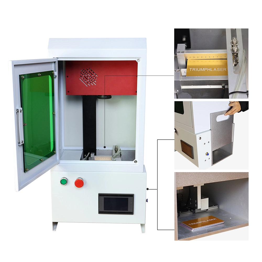 Automatic Fiber Laser Marking Machine for Nameplates and Cards