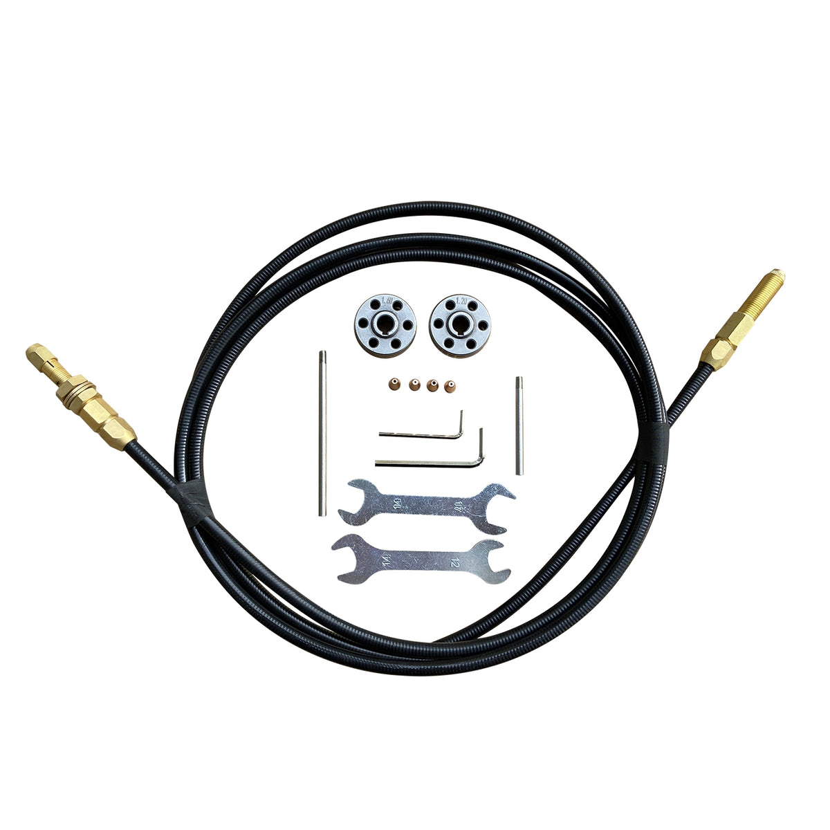 Graphite Wire Feeding Tube Guide 5m with Feeding Wheel for Aluminum Welding Wire