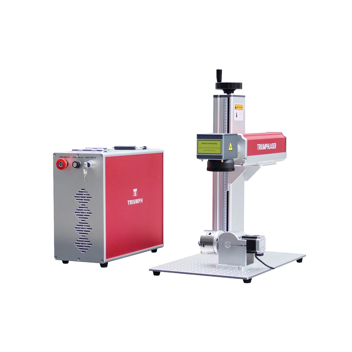 Triumph 50W Fiber Laser Engraver Marking Machine with Rotary Axis