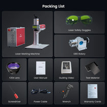Triumph Laser 50W Fiber Laser Marking Machine with Rotary Axis