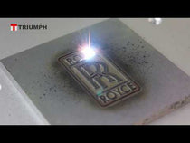 Steel engraving 1mm deep marking by Triumph laser marking machine