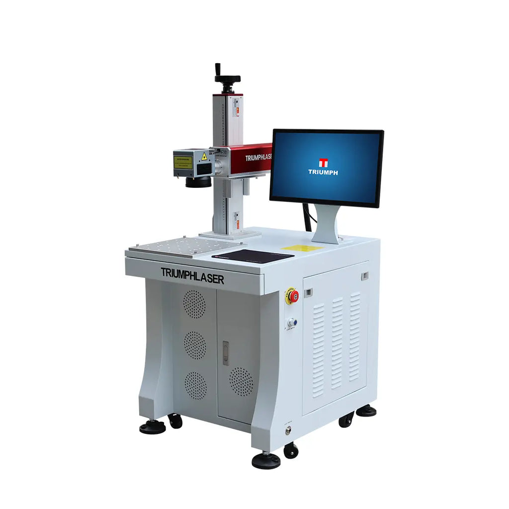 Triumph 30W Fiber Laser Engraving Marking Machine with Rotary, 110mm & 200mm Lens