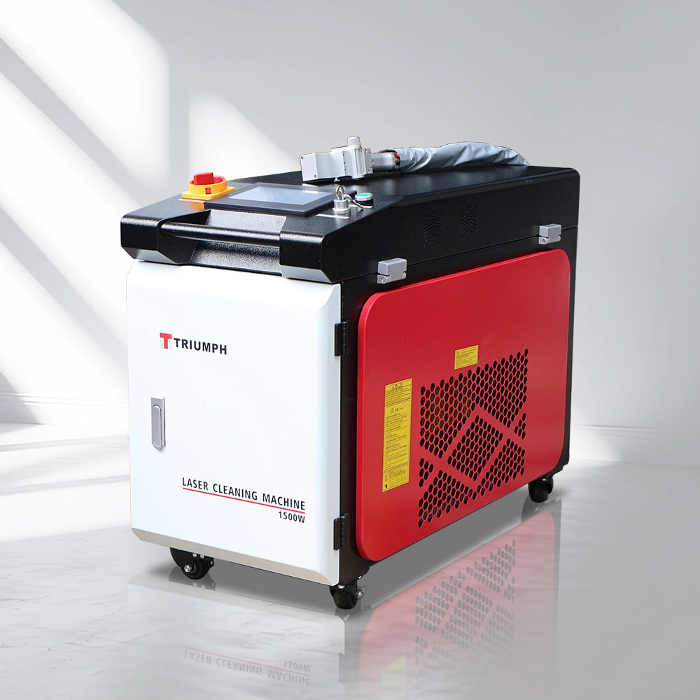 triumph continuous laser cleaning machine rust paint oil coating removal