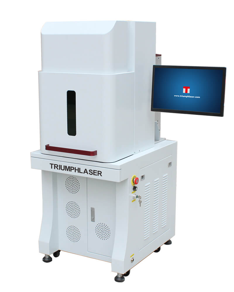 3D 50W Fiber Laser Marking Machine With Rotary