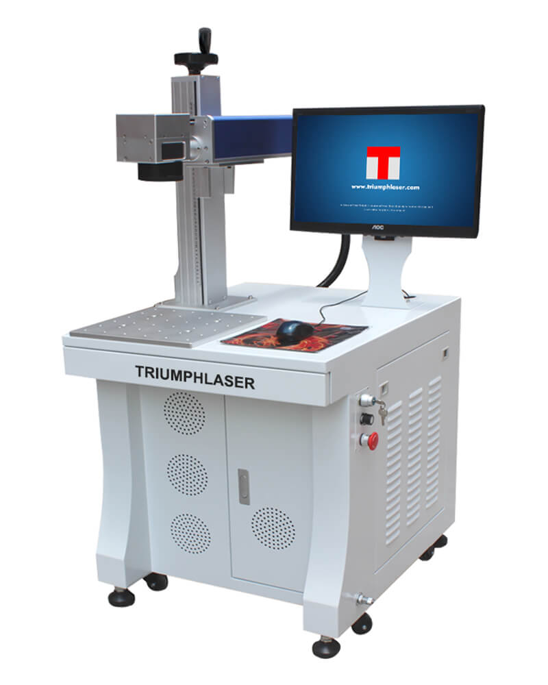 Triumph 30W Fiber Laser Marking Deep Engraving Machine Metal Polymers Parts Marker Engraver Rotary Jewllery Silver Cutting Firearms