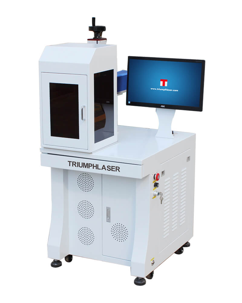 Triumph 50W Fiber Laser Marking Deep Engraving Machine with Rotary D80 Secondary image