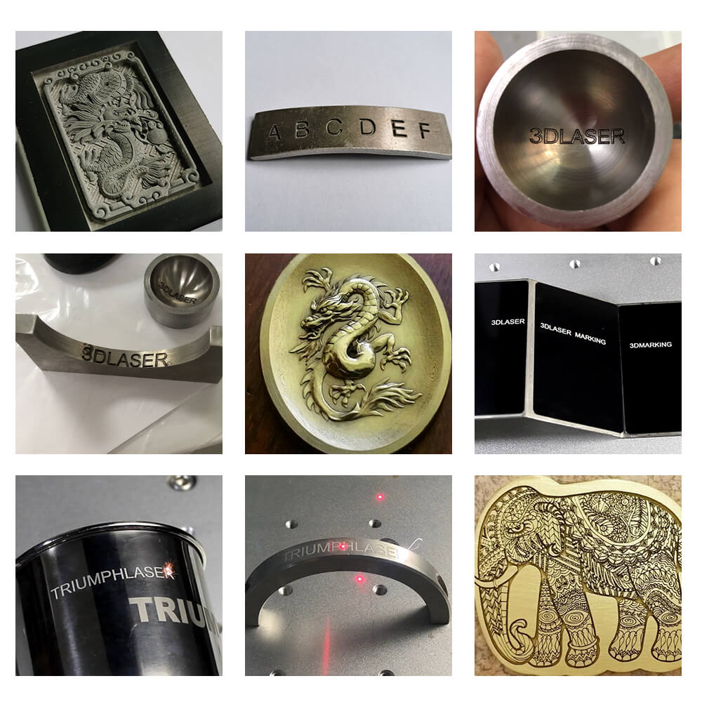 triumph 3D laser marking machine sample